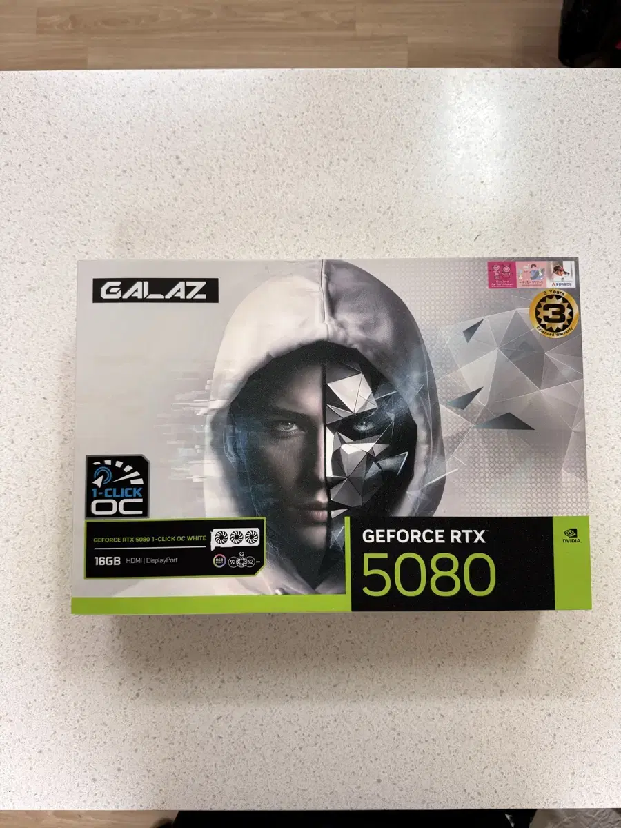 갤럭시 GALAX 지포스 RTX 5080 WHITE OC D7 16GB